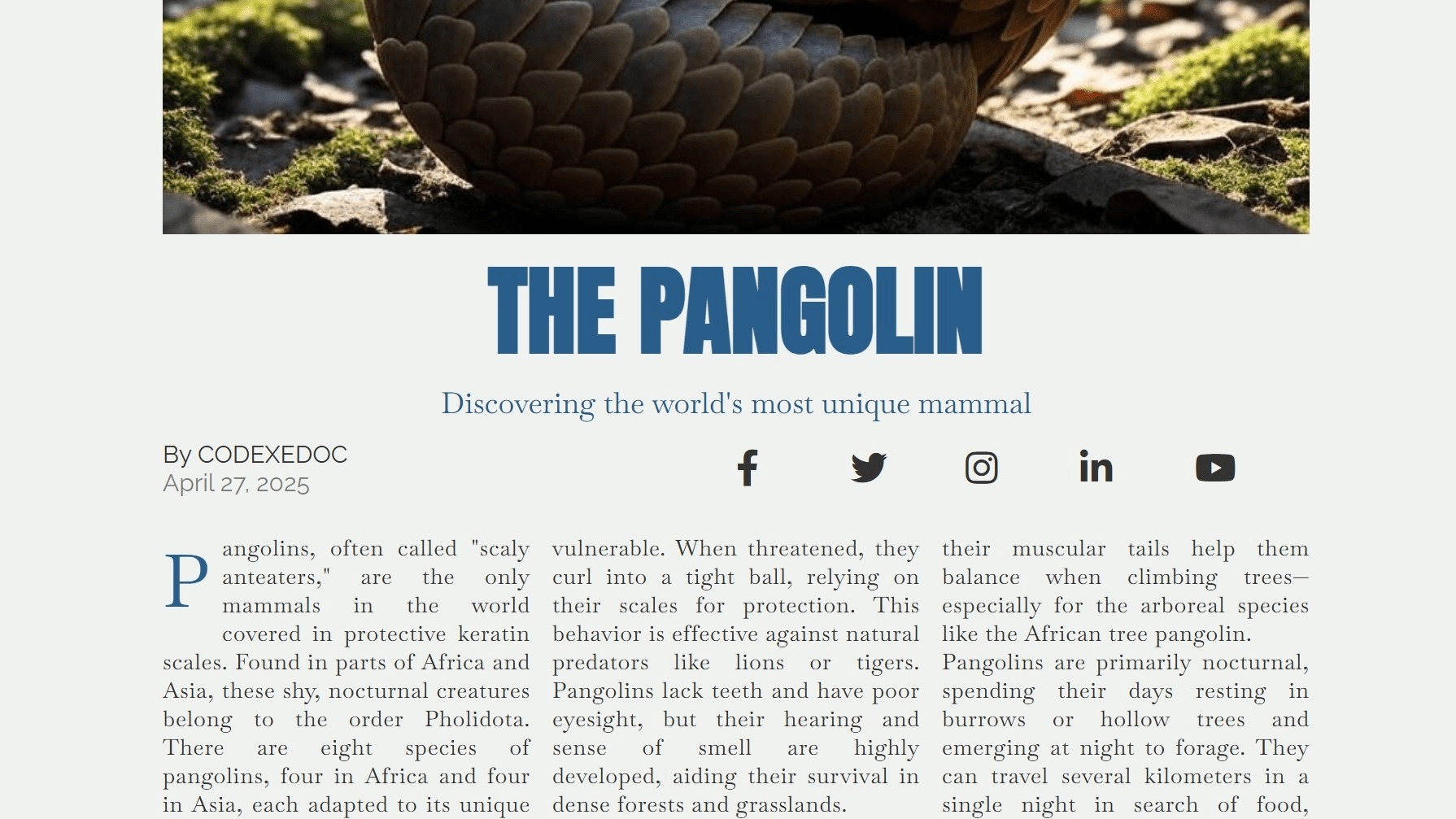 Pangolin Magazine