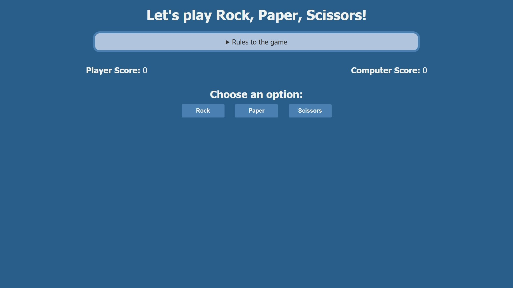 Rock Paper Scissors